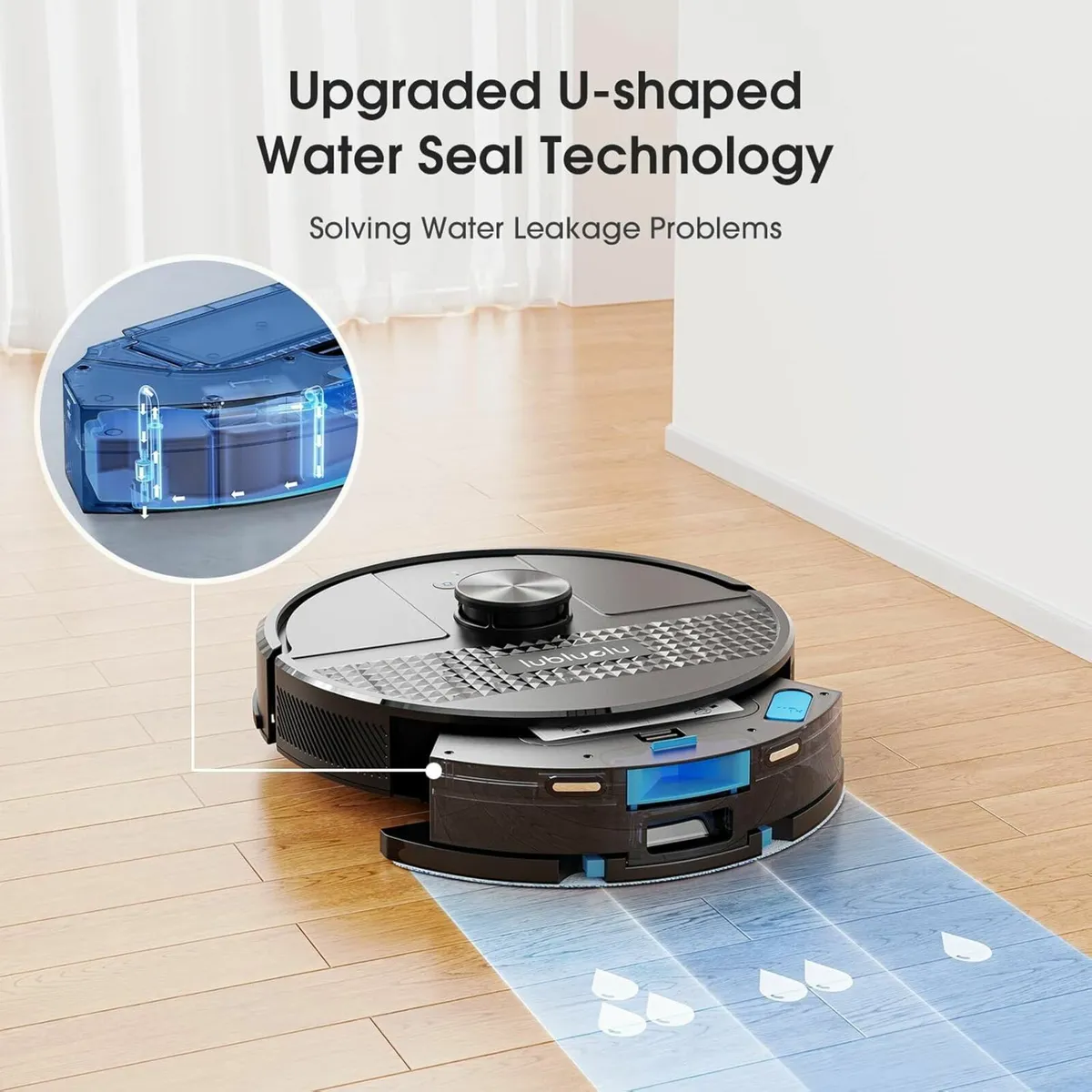 Robot Vacuum Cleaner Mop Pet Hair Carpet Floor - Image 2