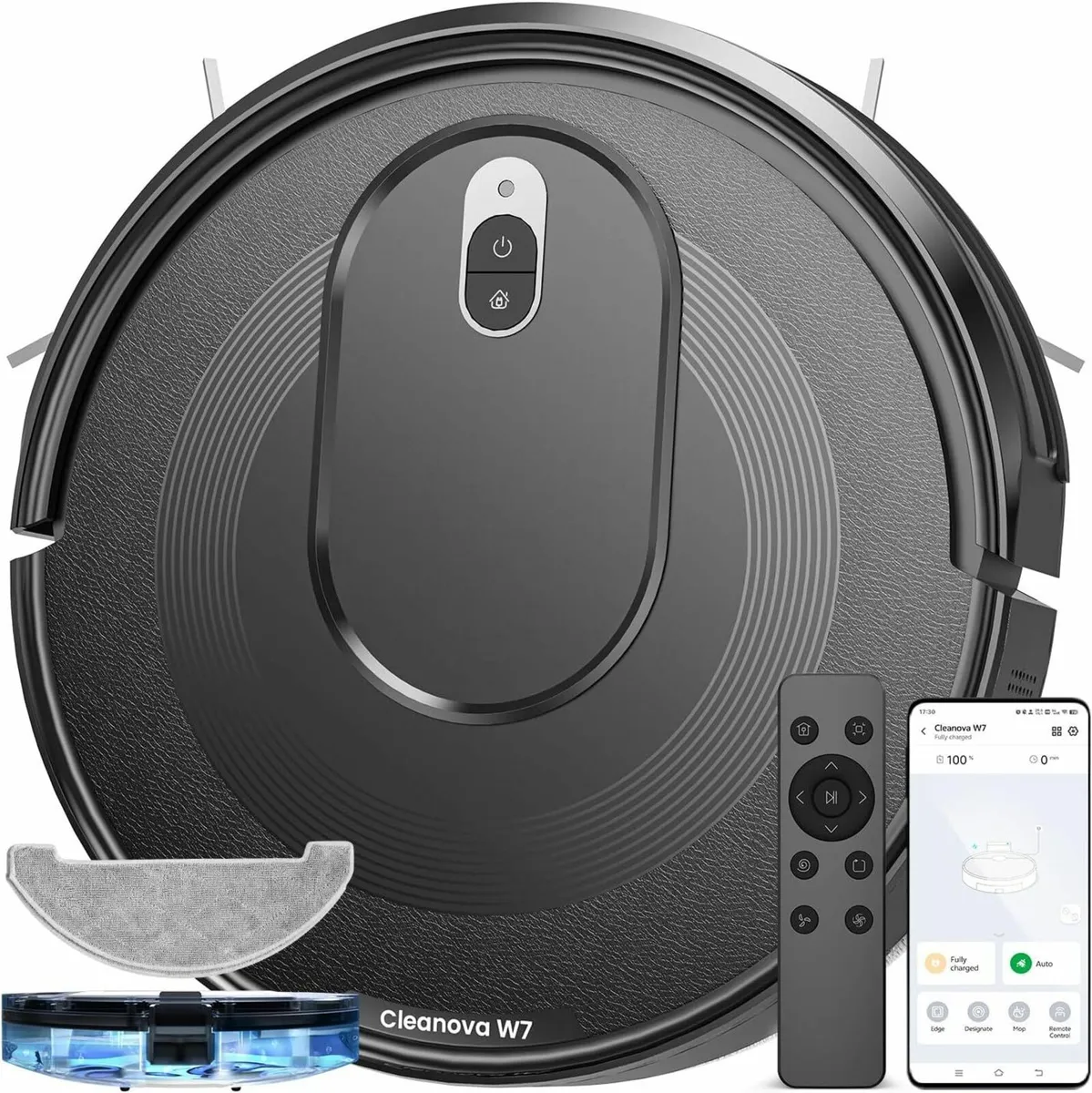 Robot Vacuum Cleaner Mop, 2 in 1  Pet Hair Carpet - Image 4