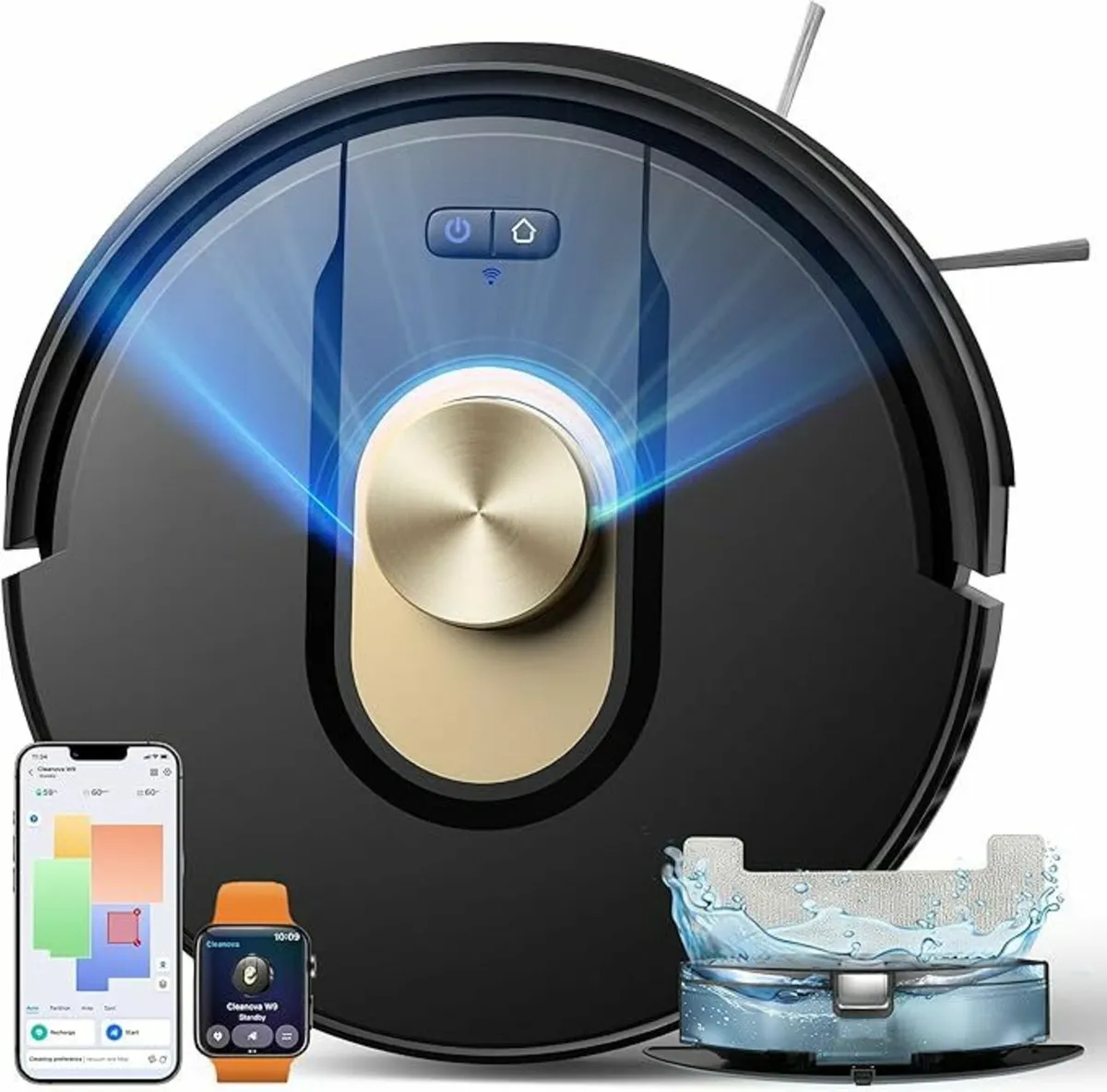 Robot Vacuum Cleaner Mop Pet Hair Carpet Floor - Image 3