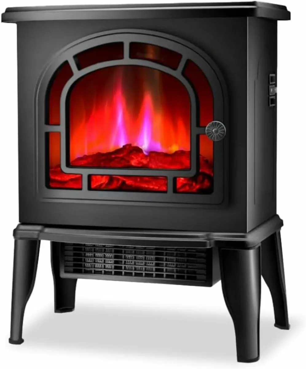 Electric Fireplace Heater Realistic Flame Effect - Image 4