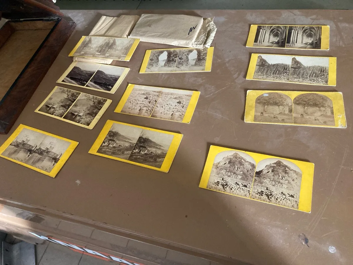 19th century mahogany stereoscope viewer - Image 2