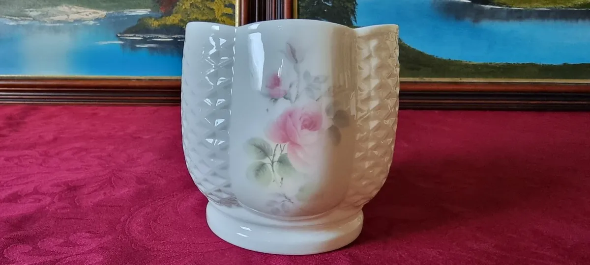 Irish Parian Donegal China Rose Planter / Pot - Image 2