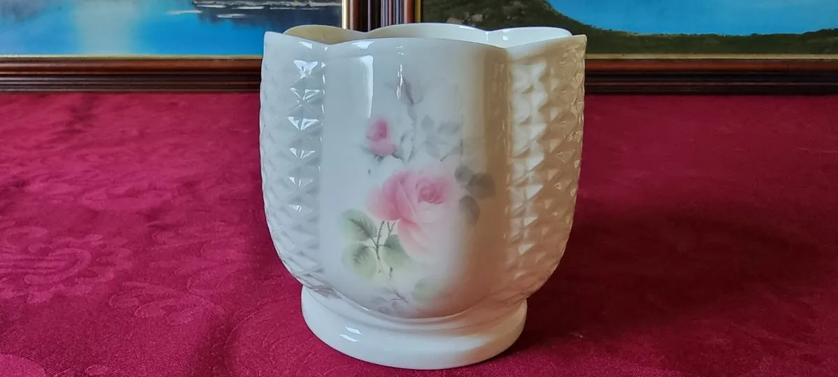 Irish Parian Donegal China Rose Planter / Pot - Image 3
