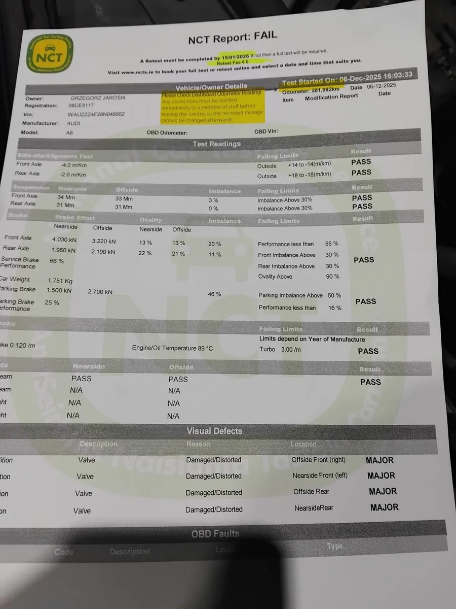 Audi A6  new nct t03/2027 tax 01 /2026 - Image 1