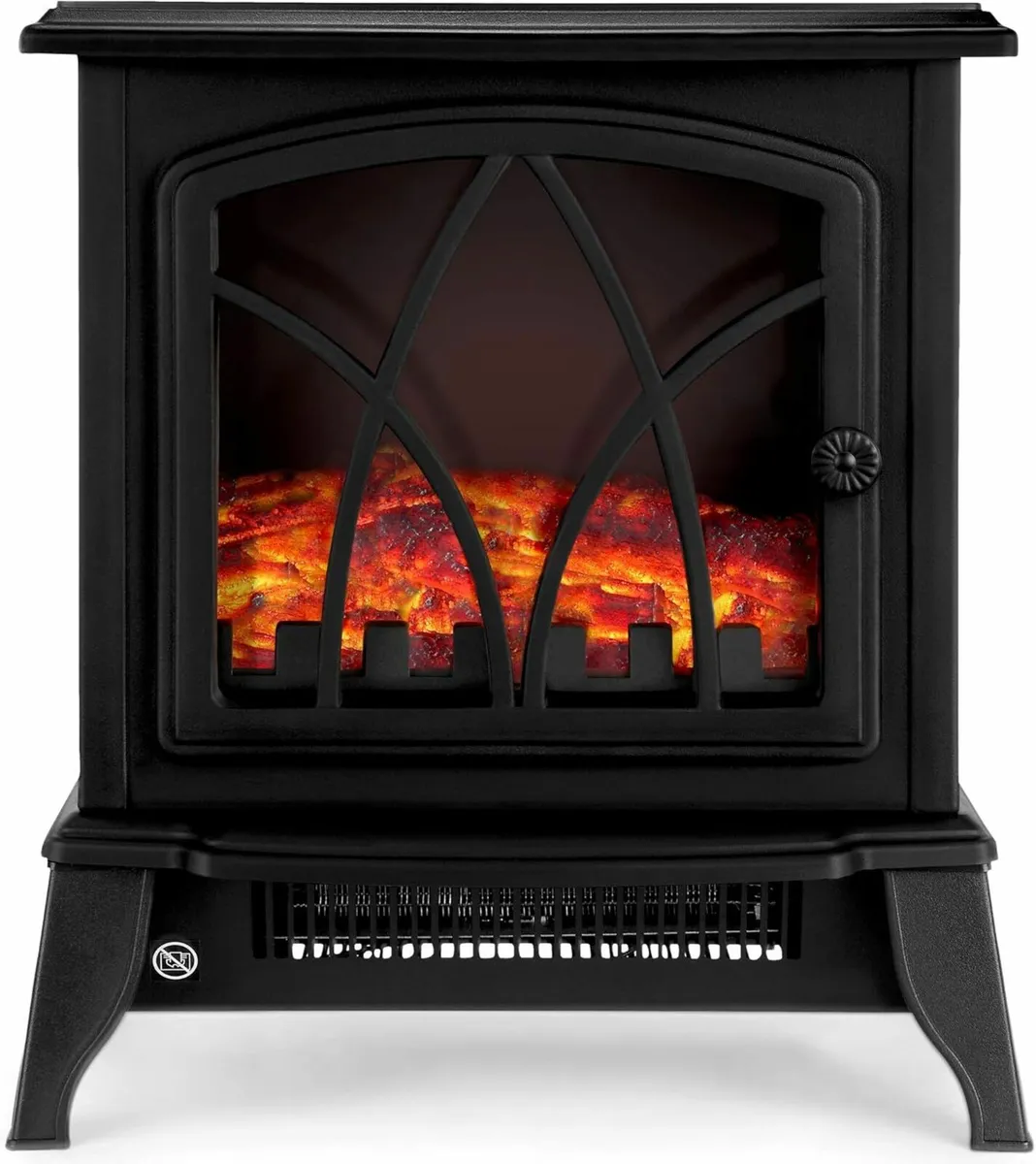 Electric Fireplace Stove Heater Fire Flame Effect - Image 1
