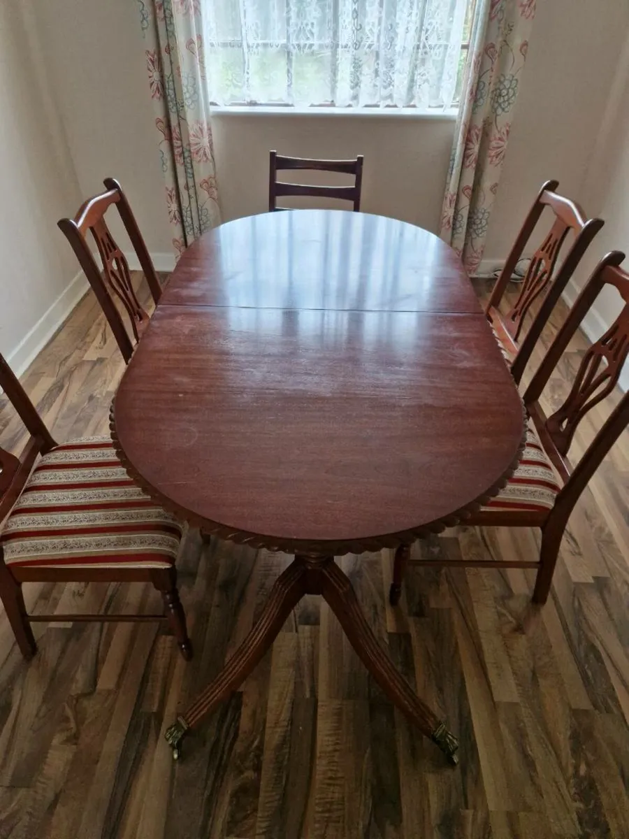 Couch and Dining room table and chairs - Image 1