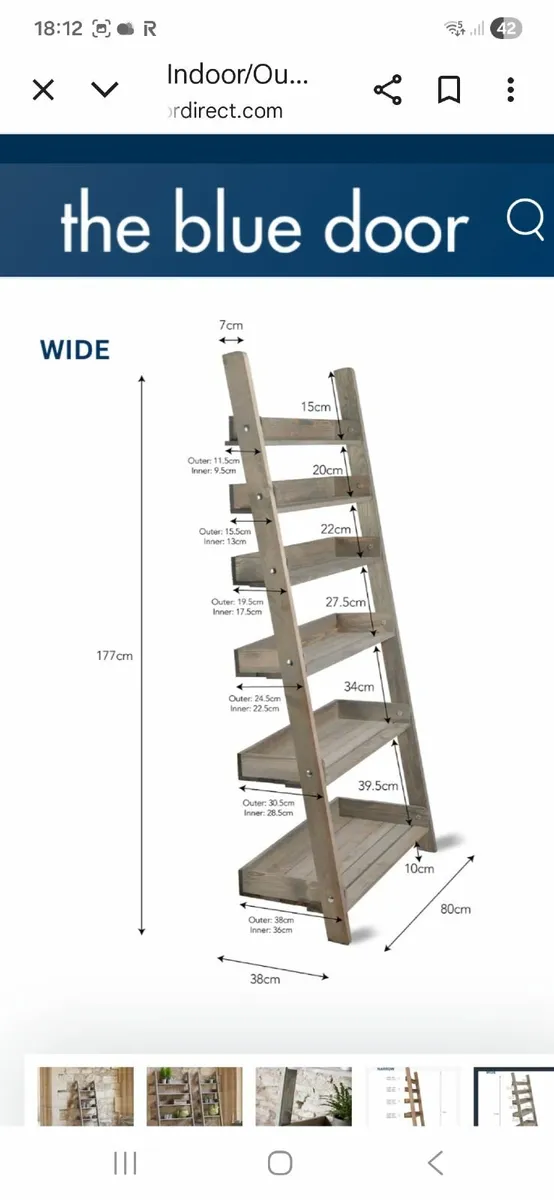Shelf ladder 6 tier. - Image 3