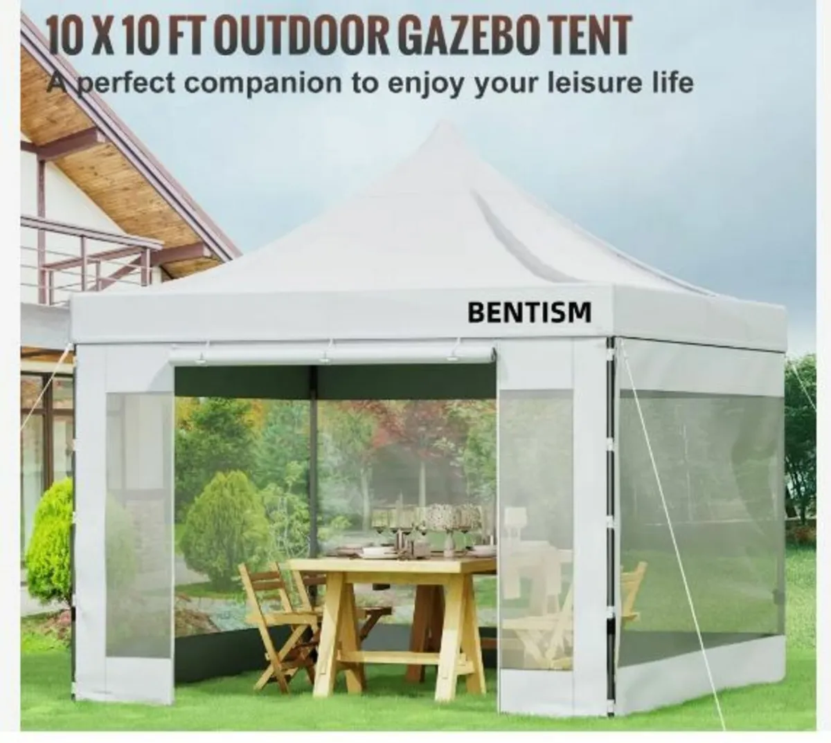 304.8 x 304.8 cm Pop Up Canopy Tent, - Image 2