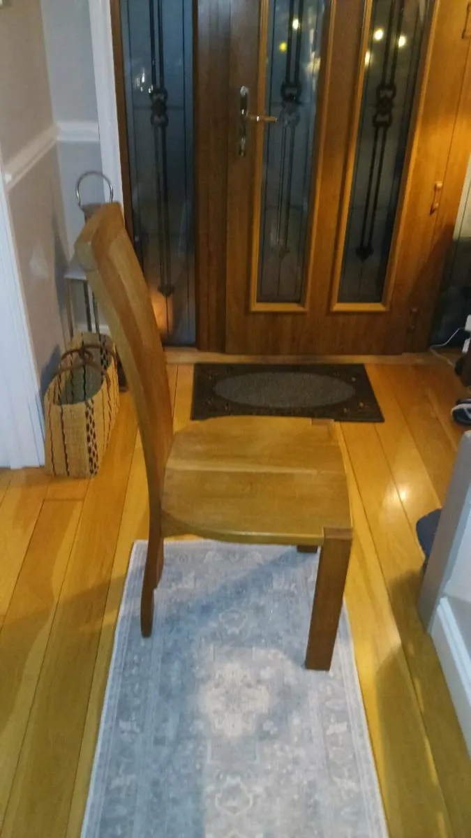 Solid teak timber chair set of 4 - Image 2