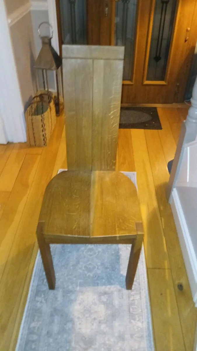 Solid teak timber chair set of 4 - Image 3