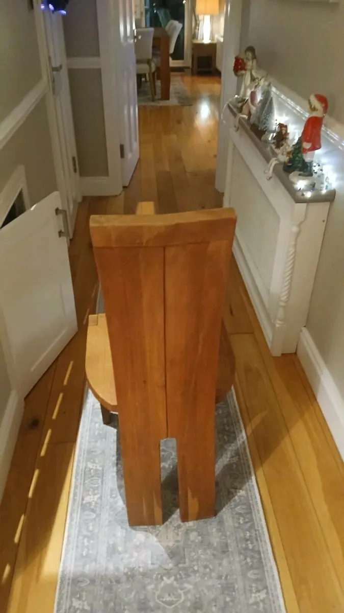 Solid teak timber chair set of 4 - Image 4