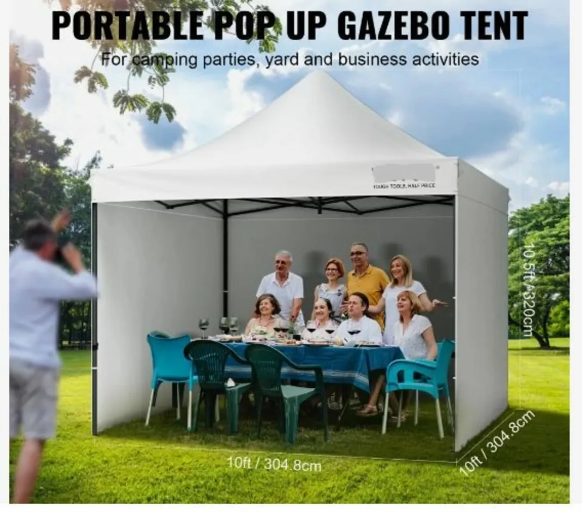 Pop Up Canopy Tent Outdoor Gazebo - Image 3