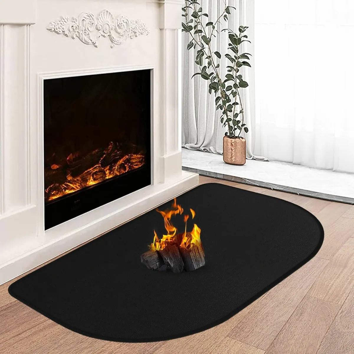 Hearth Rugs Fireplaces Fire Resistant 100x60cm - Image 1