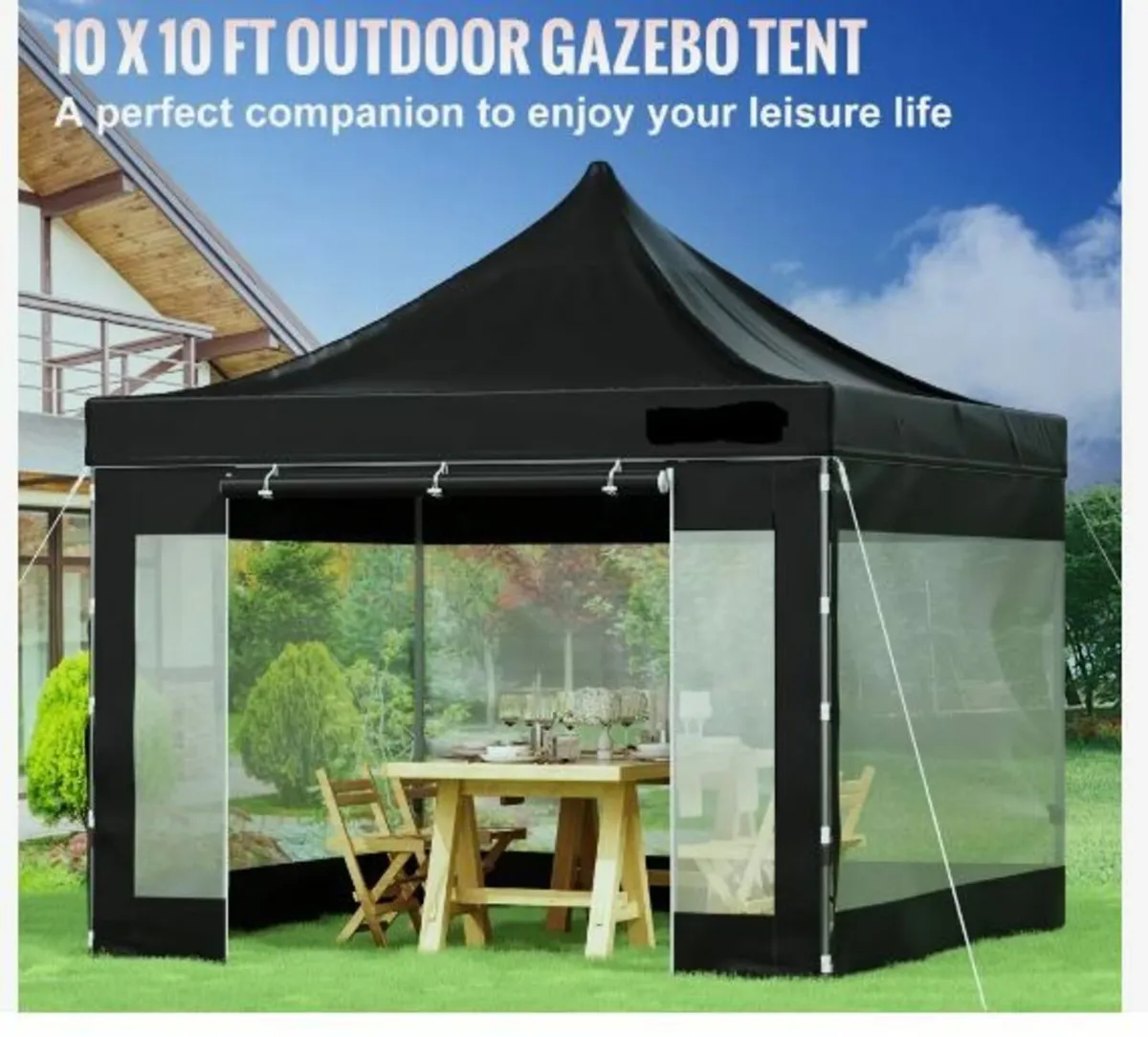 304.8 x 304.8 cm Pop Up Canopy Tent - Image 2
