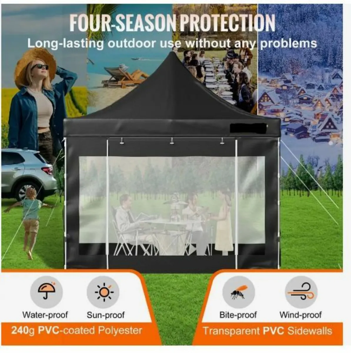 304.8 x 304.8 cm Pop Up Canopy Tent - Image 3