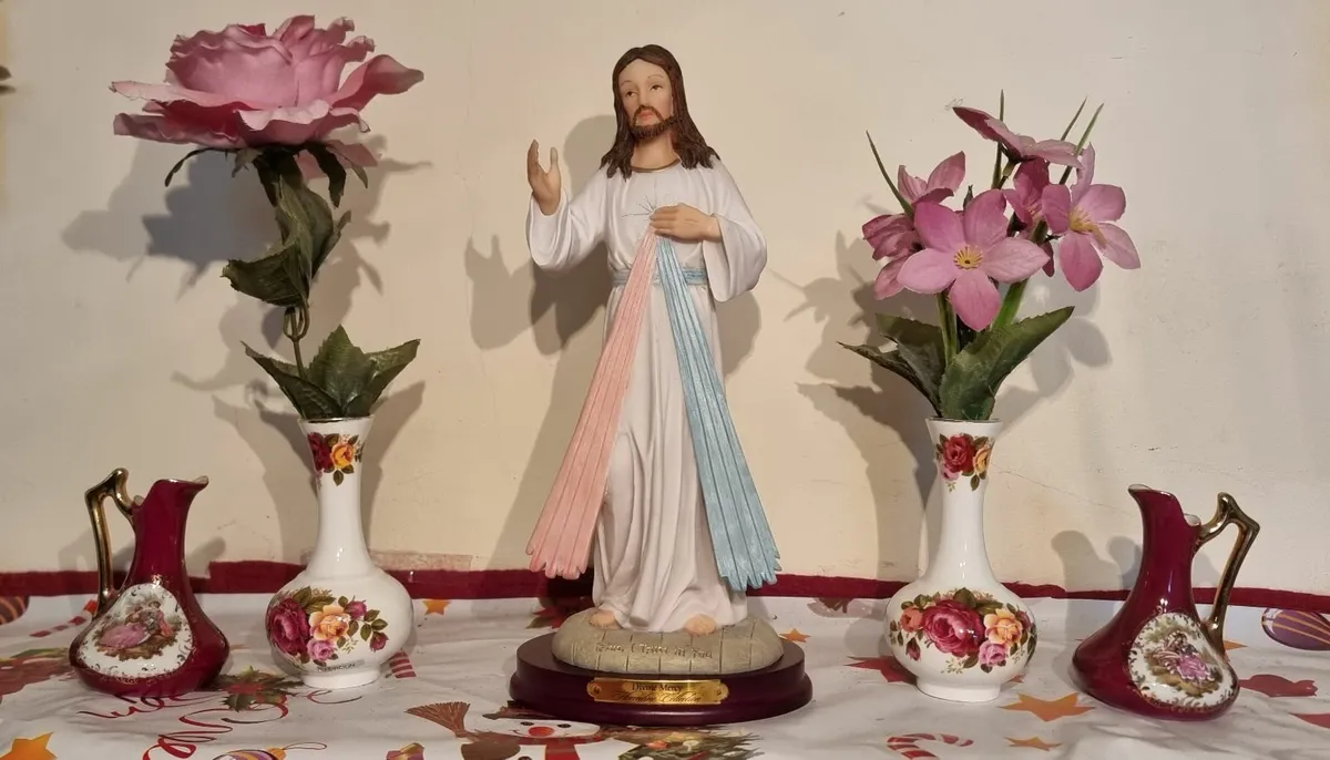 Florentine Divine Mercy Jesus Statue MadeIn Italy - Image 1