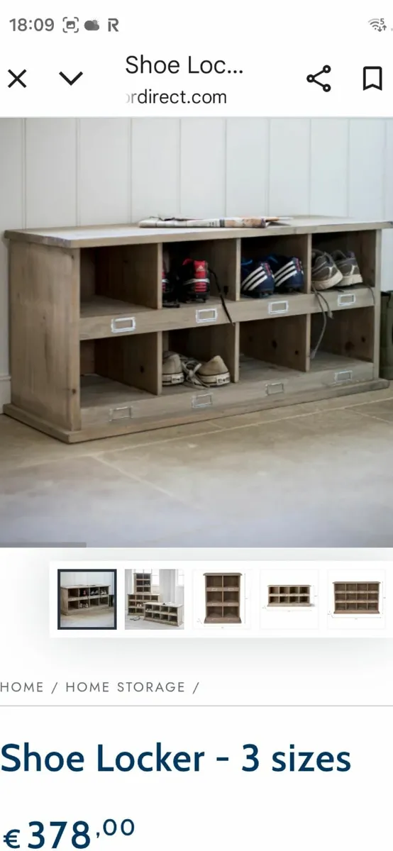 Shoe locker - 8 cubbys - Image 1