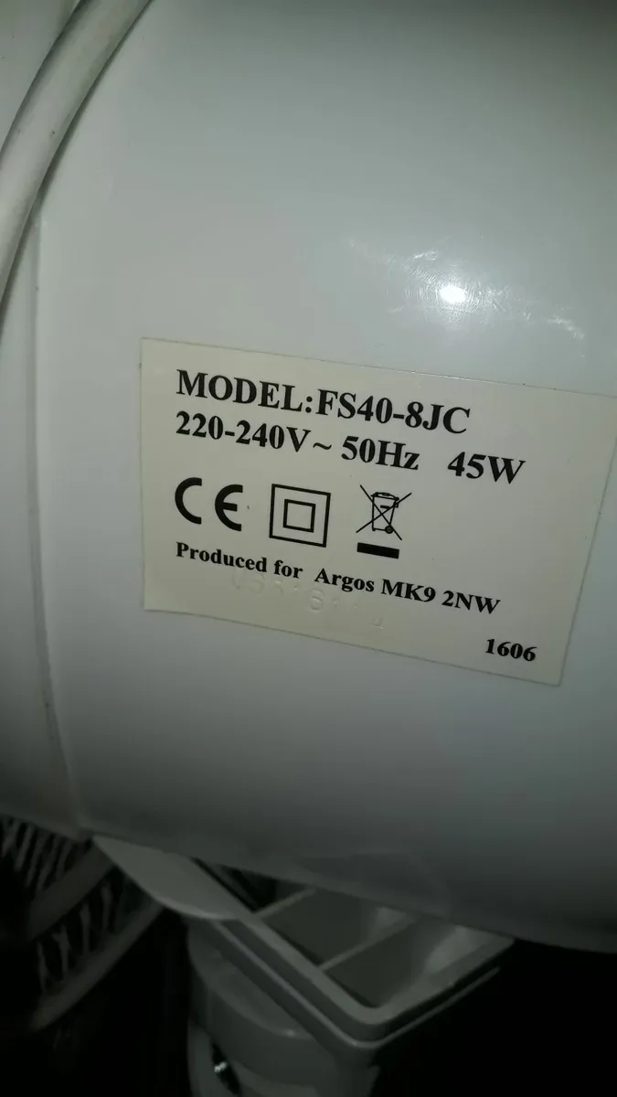Argos Electric Fan - Image 3