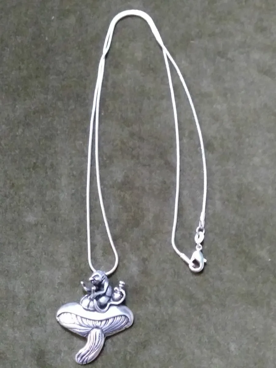 Designer 'Marty Magic' 925 Silver Mushroom Necklac - Image 2