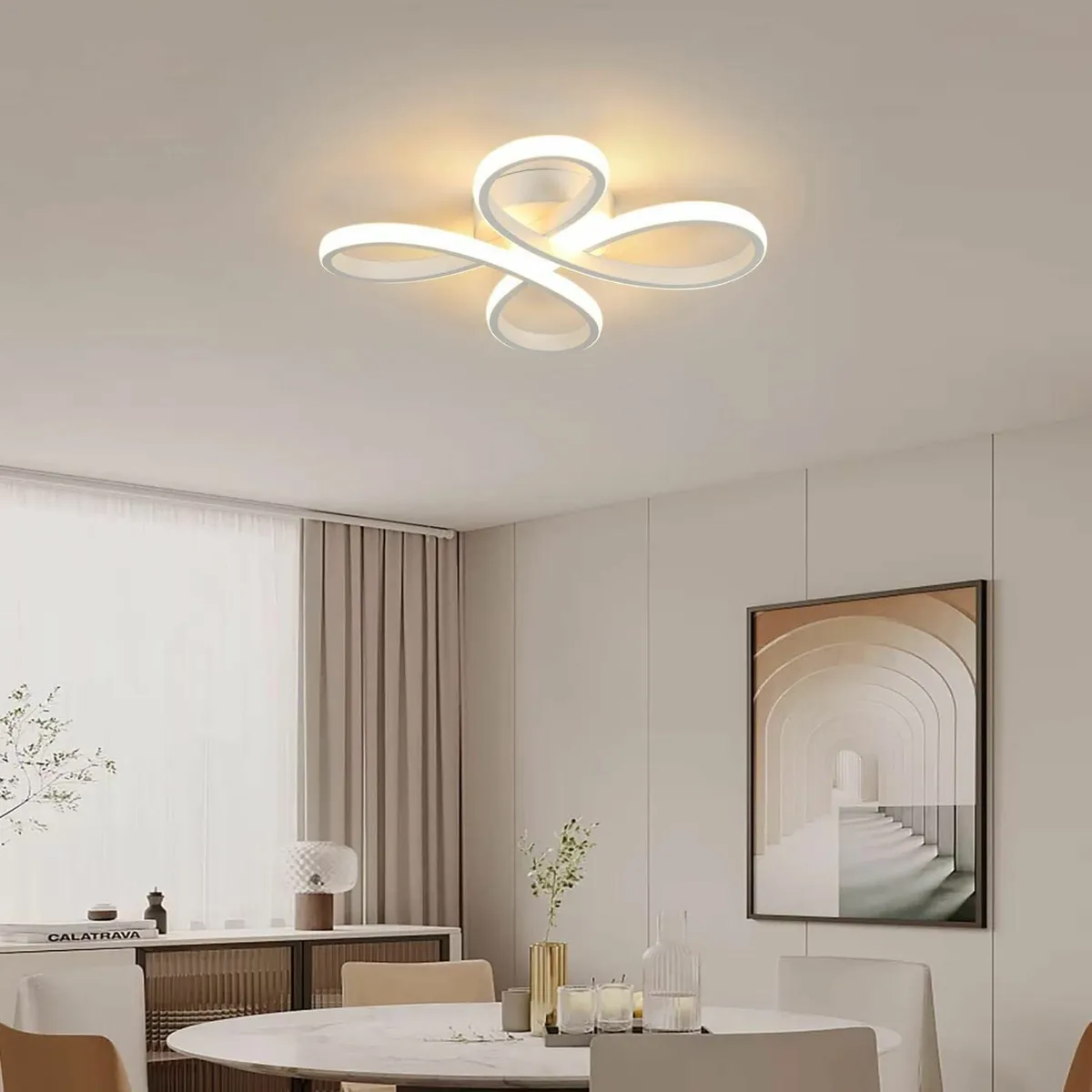 Modern LED Ceiling Lights 30W Creative Flower - Image 4