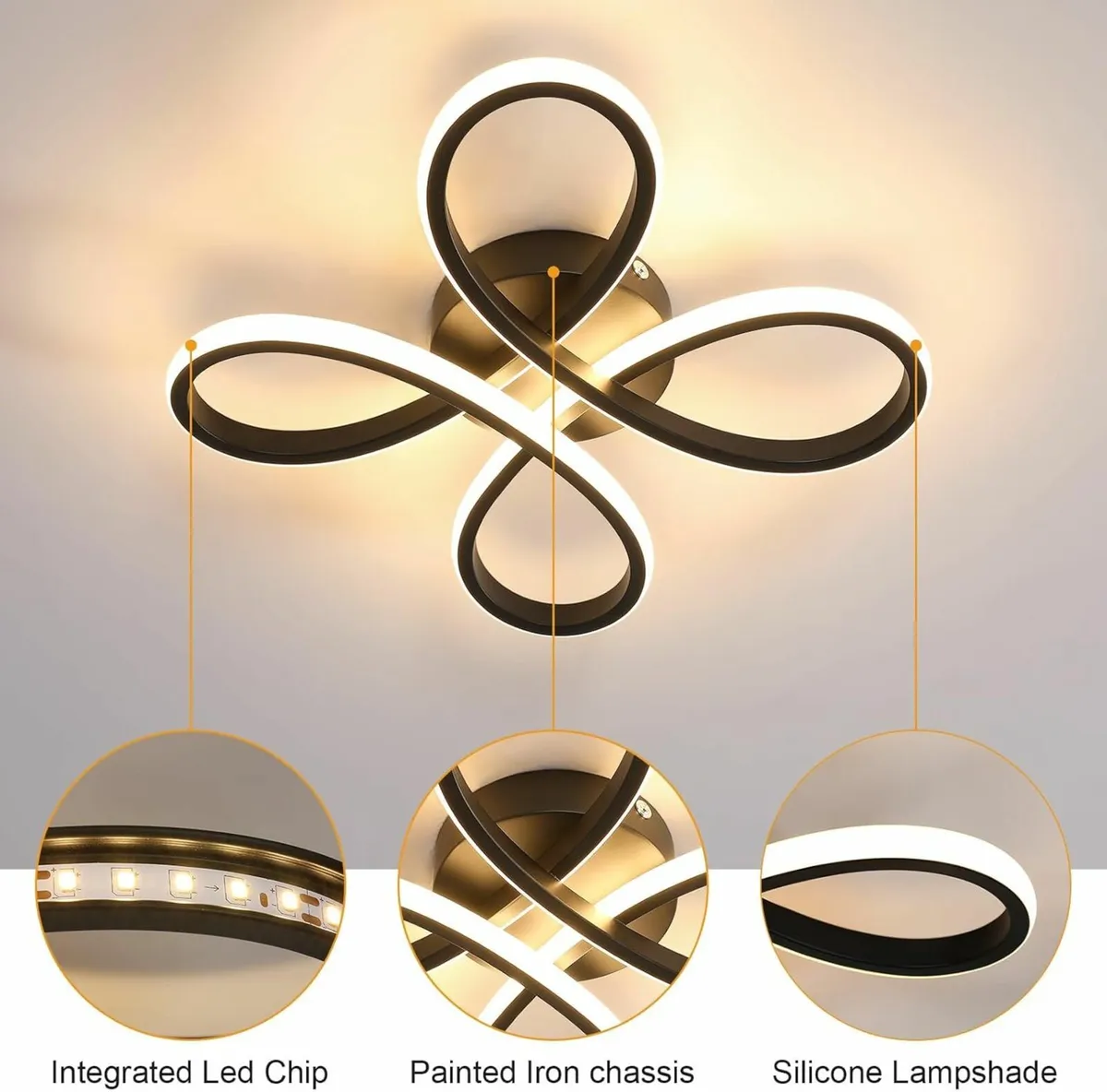 LED Ceiling Lights Lamp Creative Flower Shape - Image 4