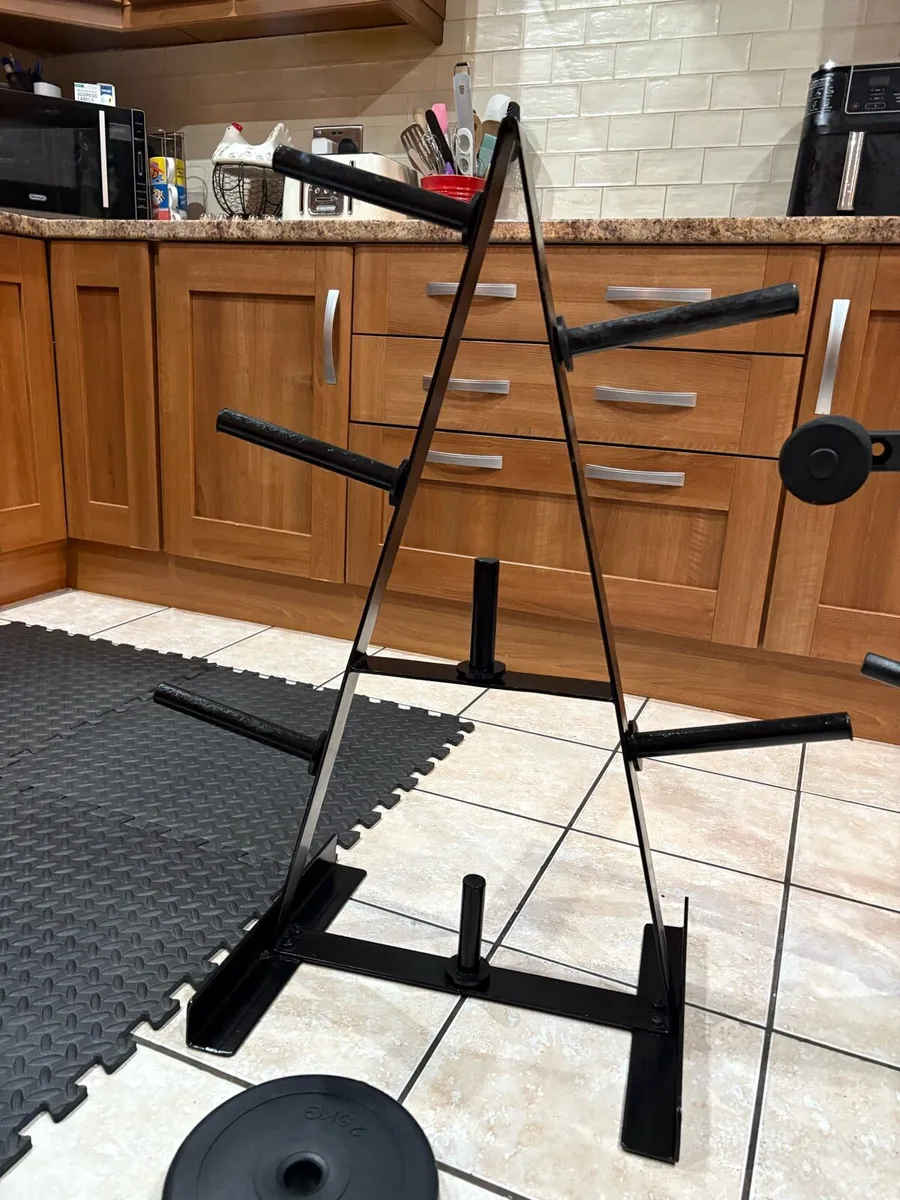 PERFECT WEIGHT BENCH, LEG, WEIGHTS, BARS, STAND!! - Image 4