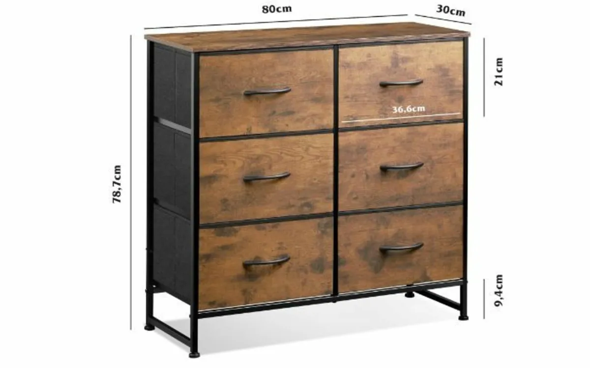 Fabric Chest of Drawers - Image 3