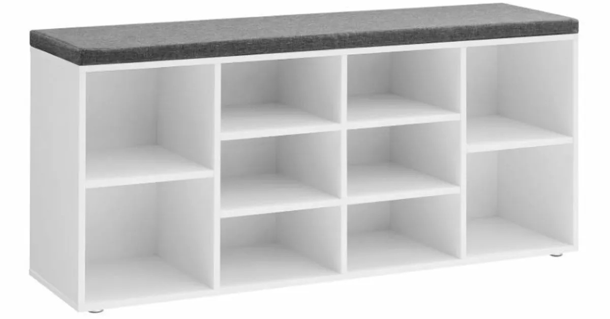 Shoe Bench, Shoe Rack with Seat - Image 1