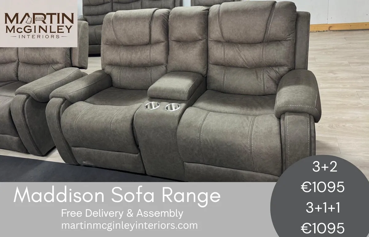 New Maddison Sofa Range Free Delivery - Image 2