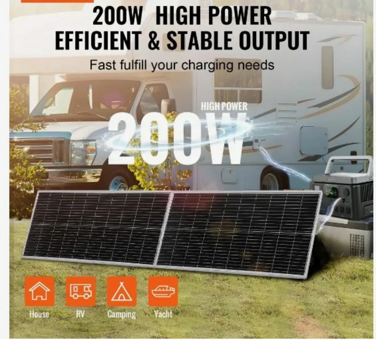 200W Monocrystalline Solar Panel Kit - Image 3