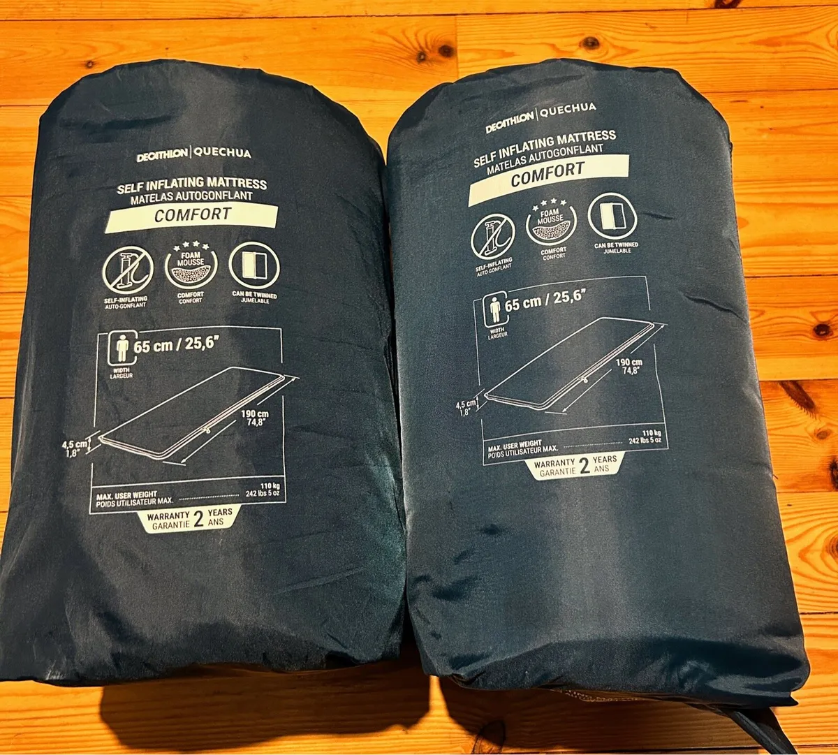 2 Self inflatable mattresses - Image 1