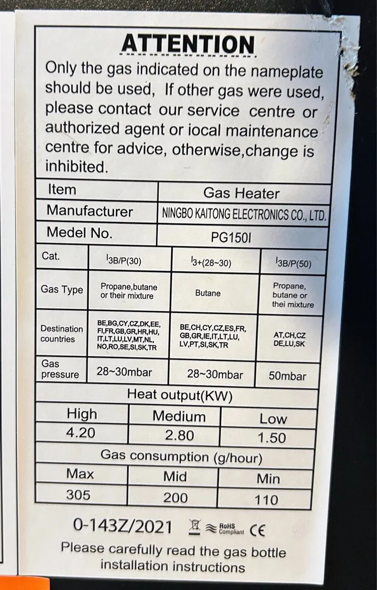 Portable gas heater - Image 2