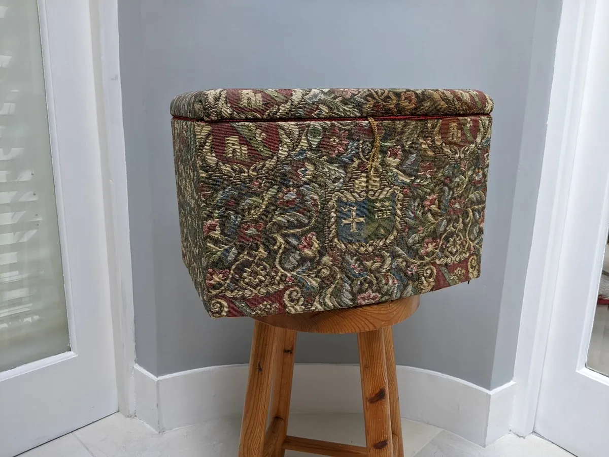 Vintage Sewing Box/Seat - Image 1