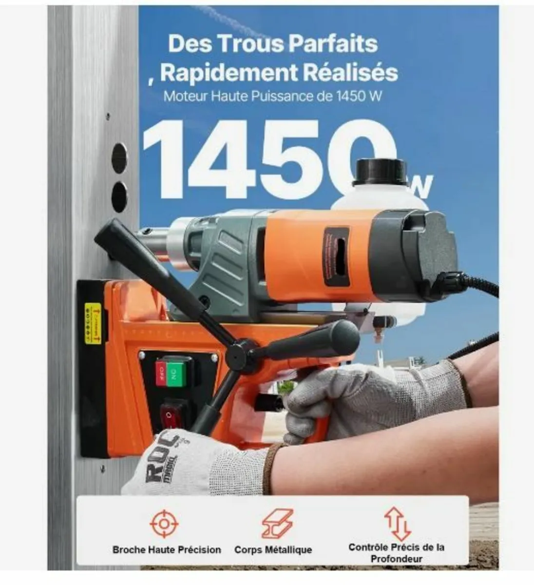 Magnetic Drill, 1450W - Image 3