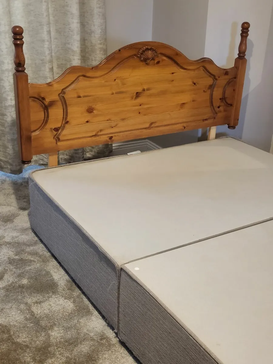 Double Headboard and Base - Image 1