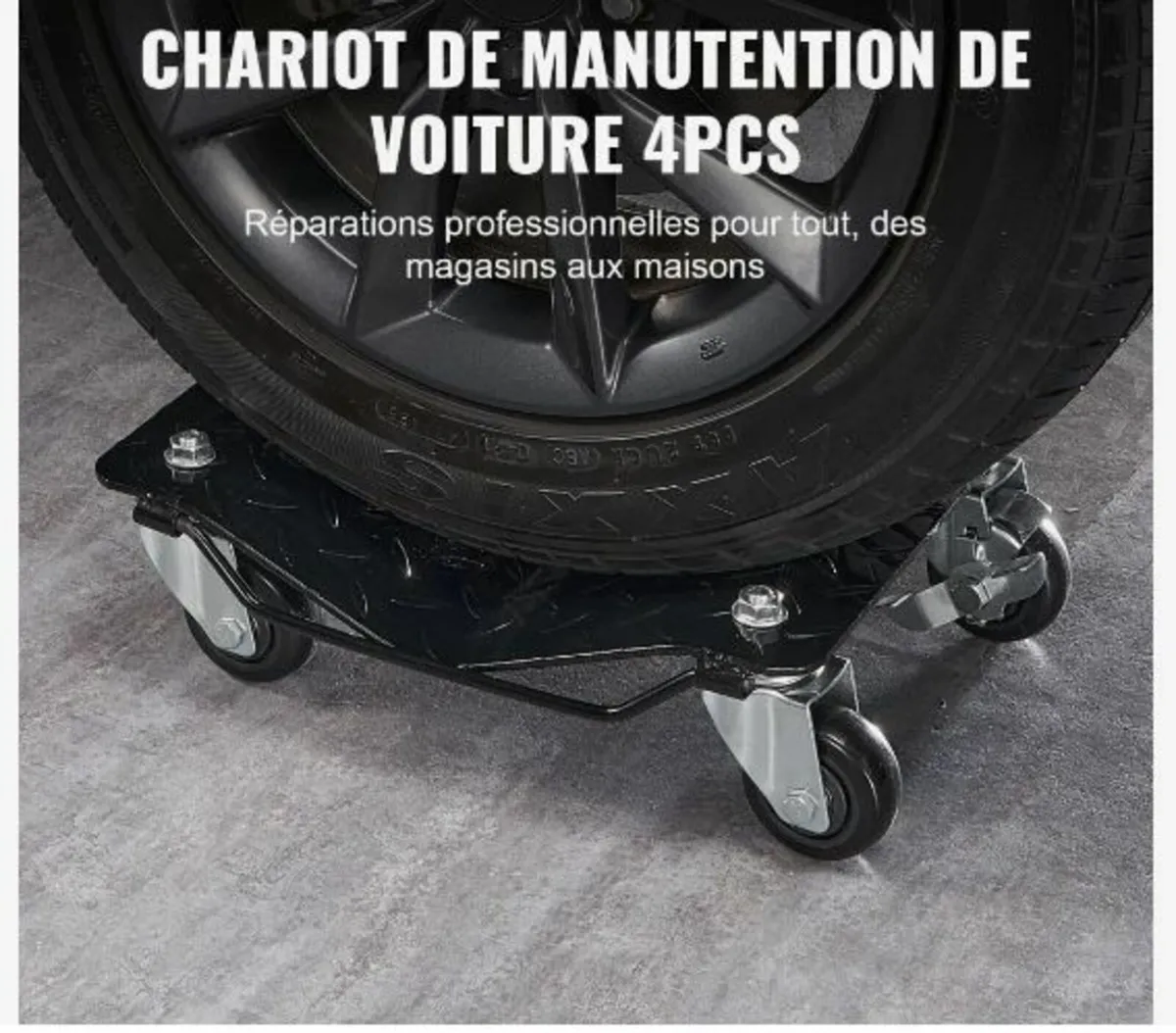 Car Dolly Wheel Tire Dolly 4 PCS - Image 2