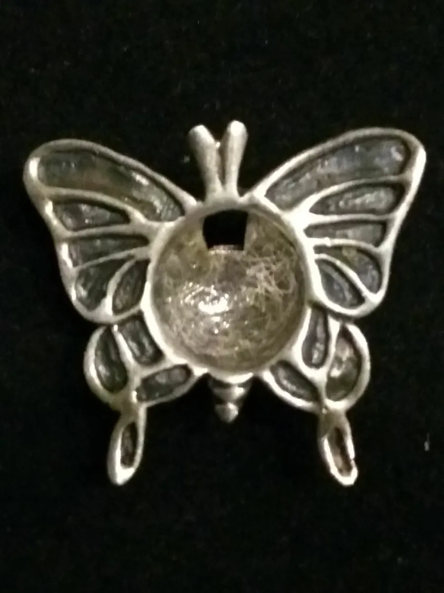 Vintage 925 Silver Butterfly Belly Bar Surround - Image 1
