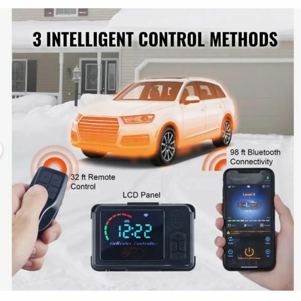 Diesel Air Heater All-in-one 12V 8KW Bluetooth - Image 4