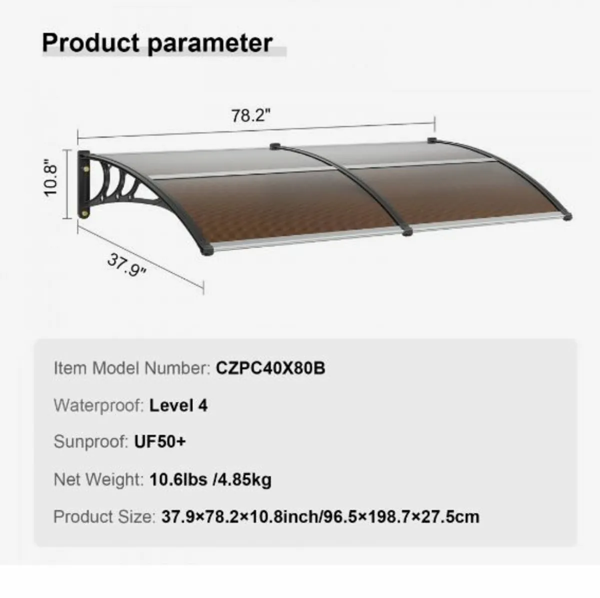 Window Door Awning Canopy - Image 4