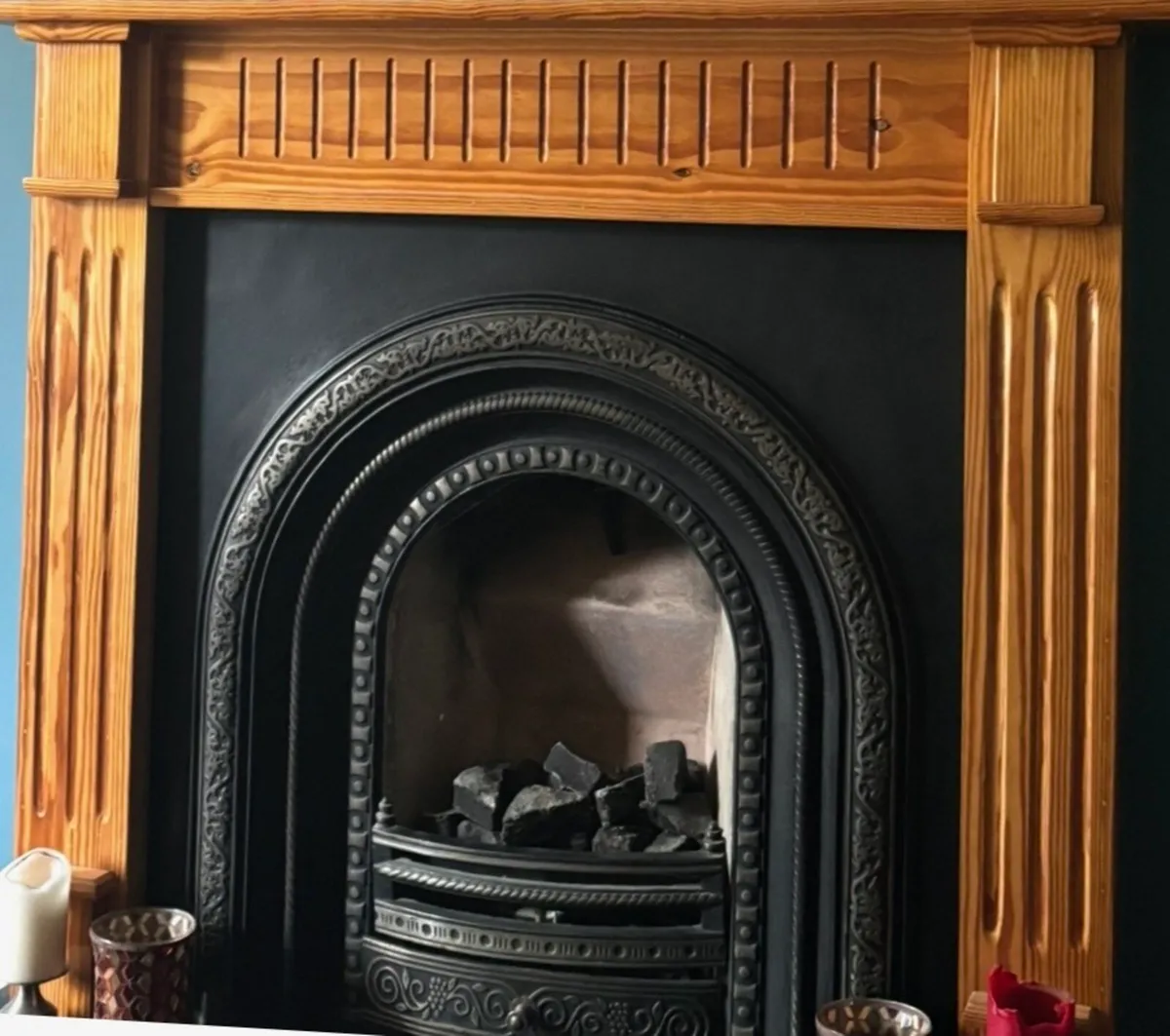Fireplace and surround