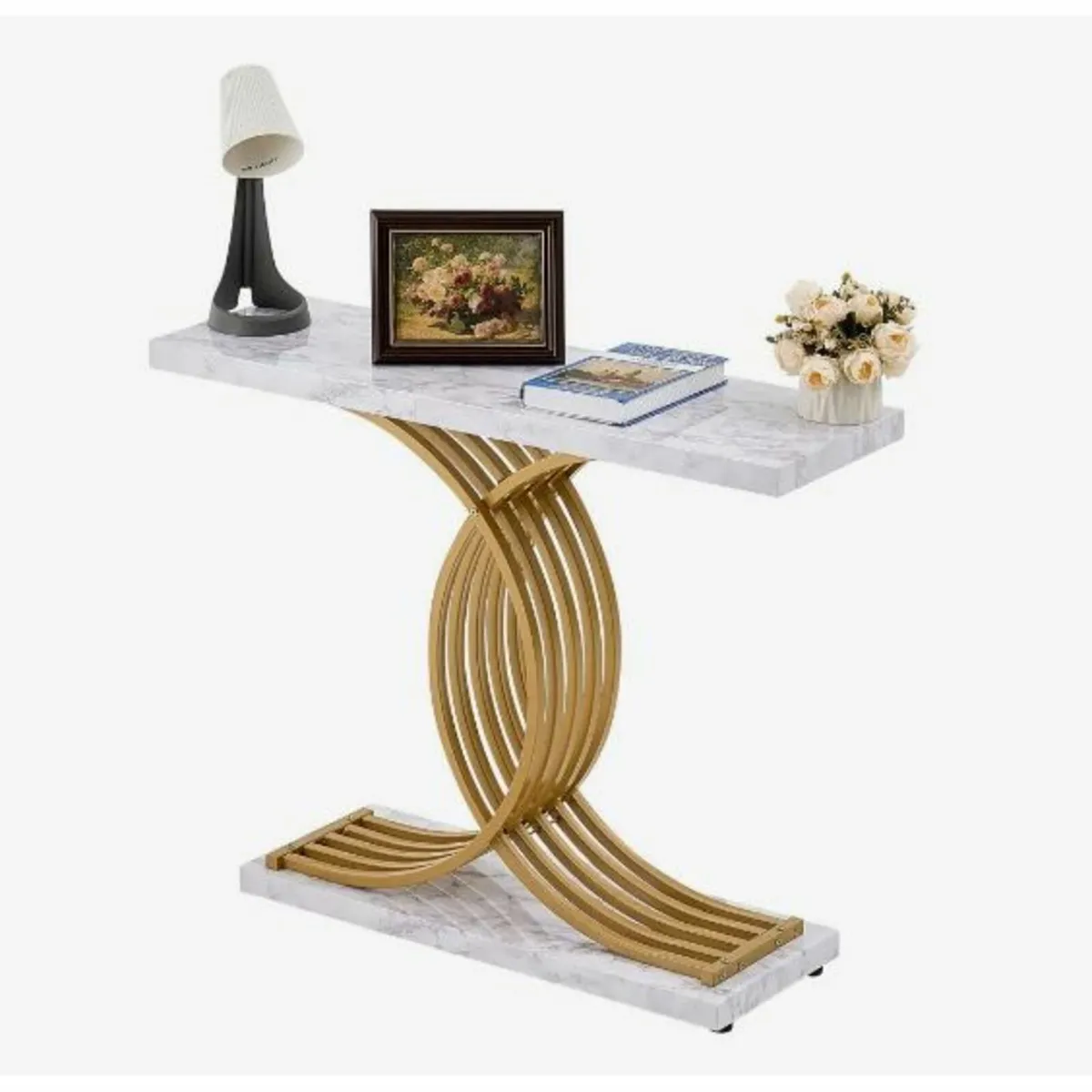 Narrow Console Sofa Table, 39.4 inches - Image 1