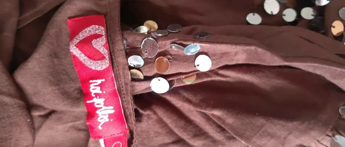 Hoi polloi skirt brown or black size small - Image 2