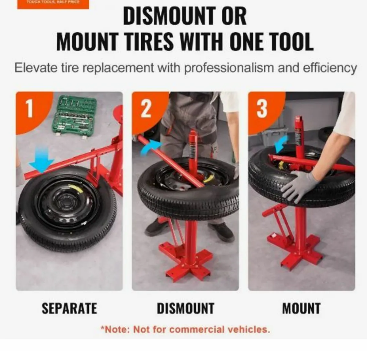 Portable Manual Tire Changer Bead Breaker Tool - Image 3