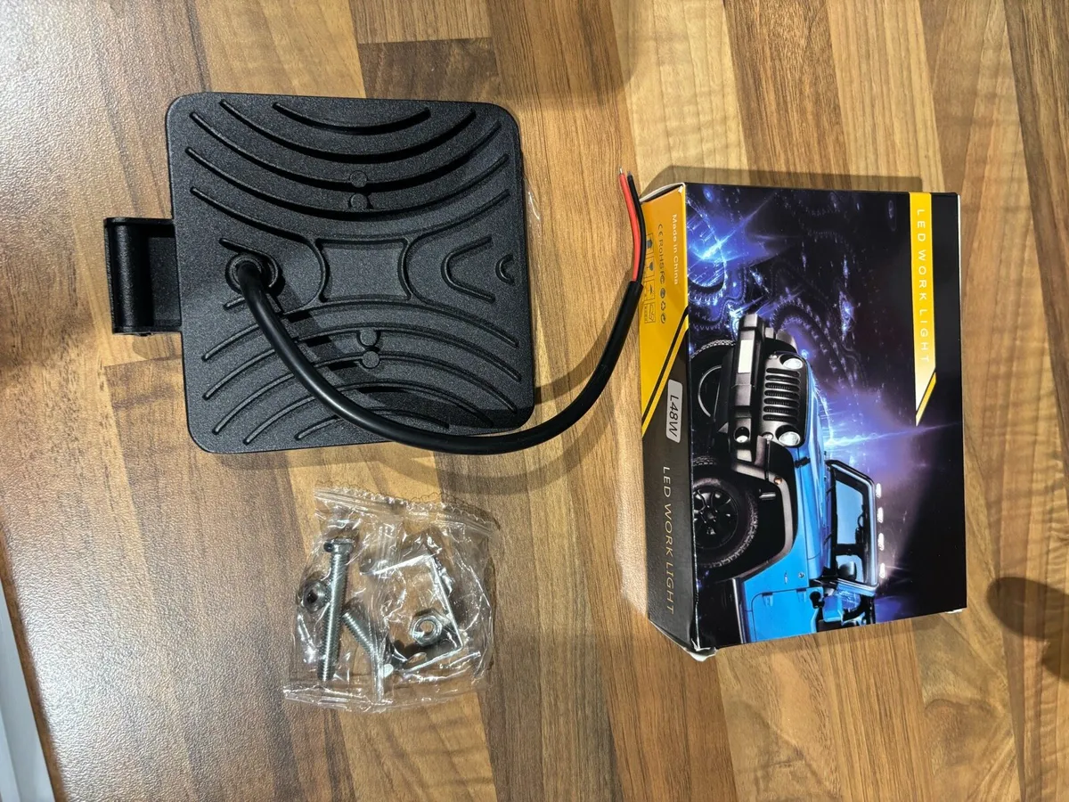 10 x 48w 4” square led work lights 6000k - Image 2