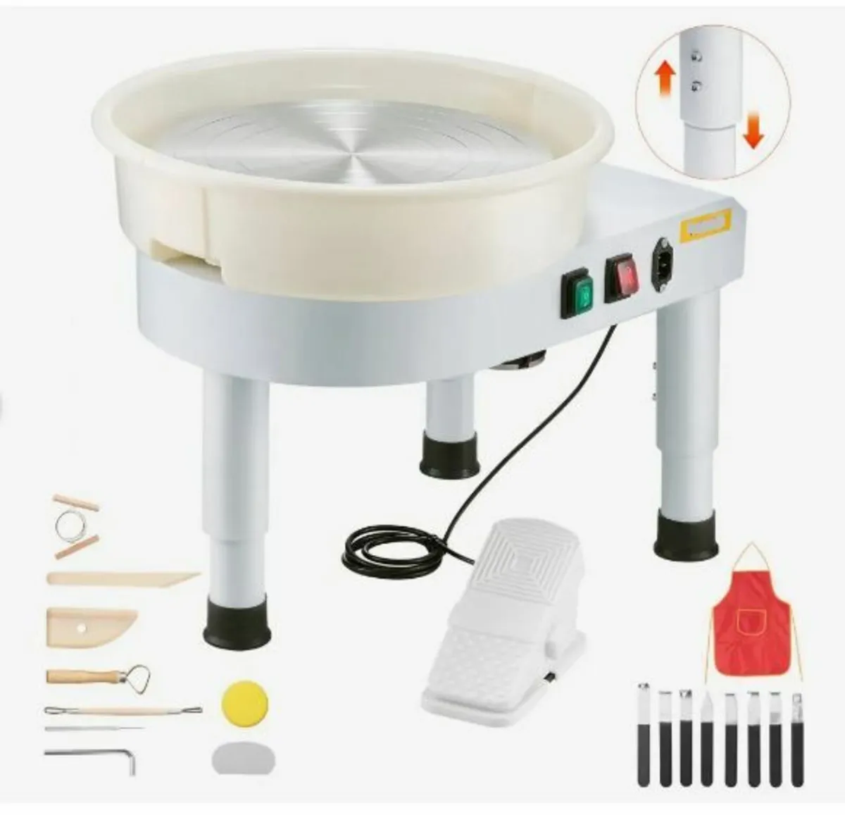 Pottery Wheel, 35 cm Ceramic Wheel Forming Machine - Image 3