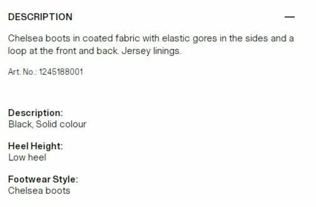 Ladies Chelsea Boots  Size 5 - Image 3