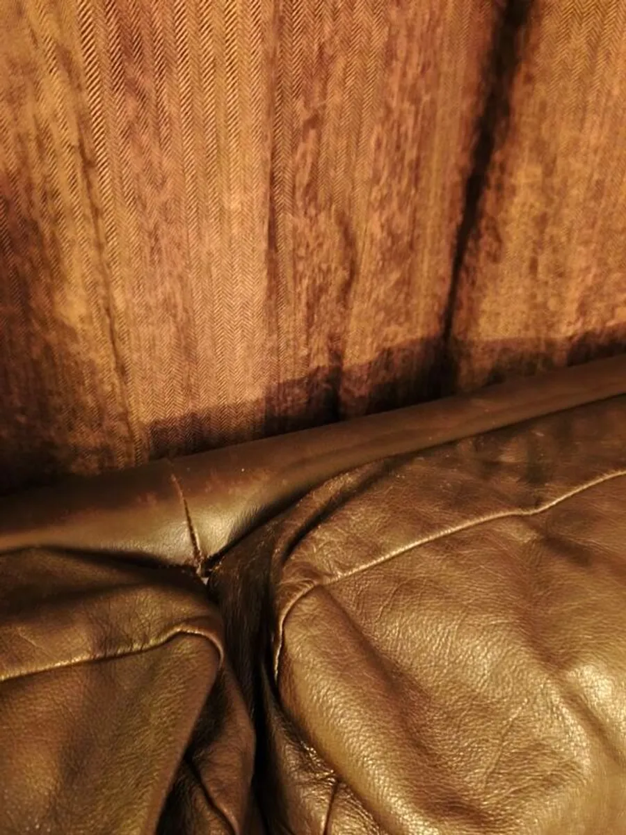 3 and 2 seater leather couches for sale - Image 3