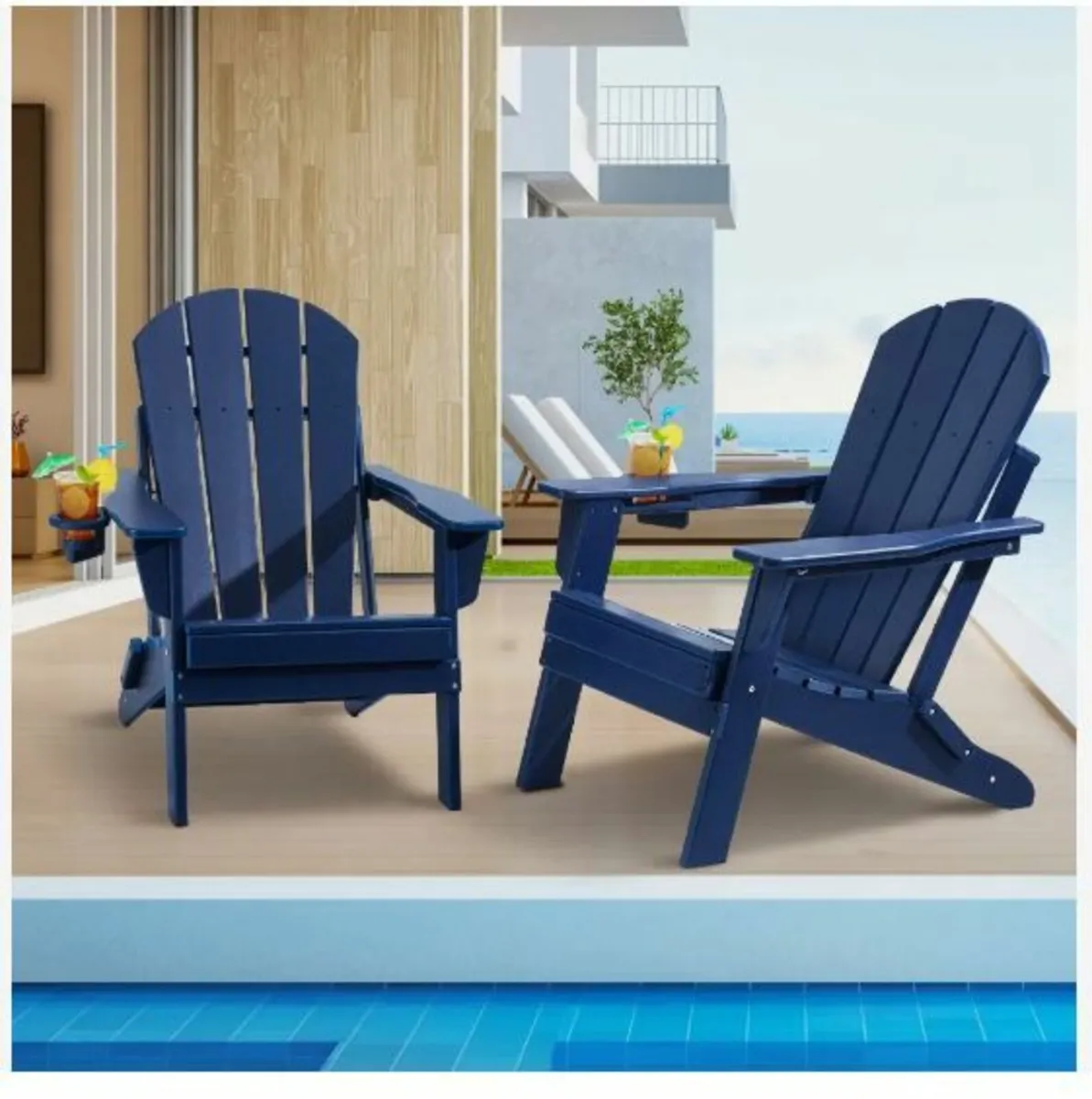 Adirondack Chair Plastic, Set of 2 - Image 1