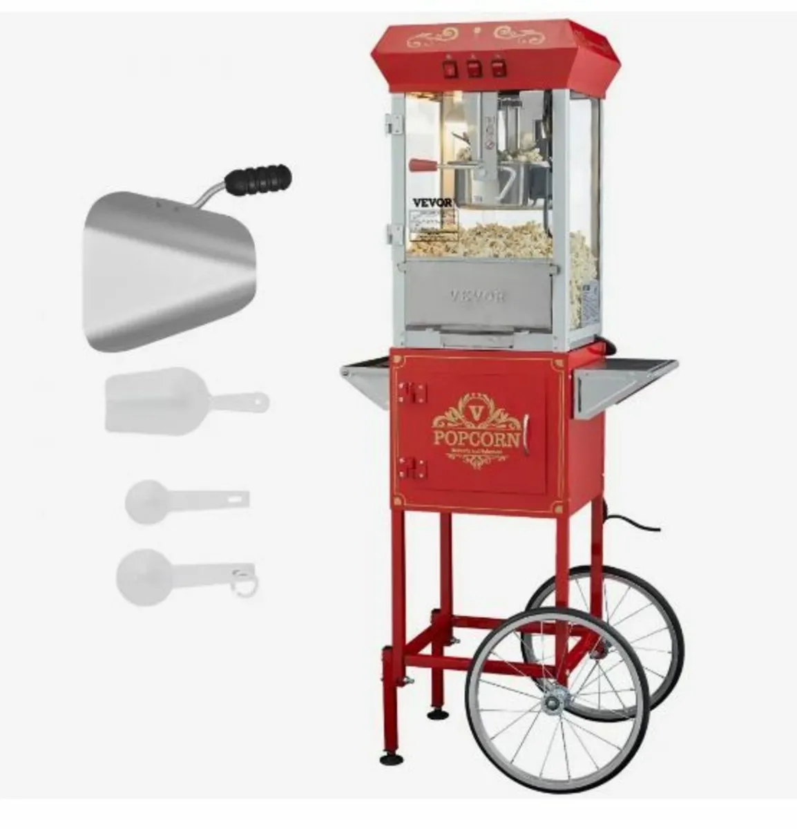 Popcorn Maker with Cart, 850W - Image 1