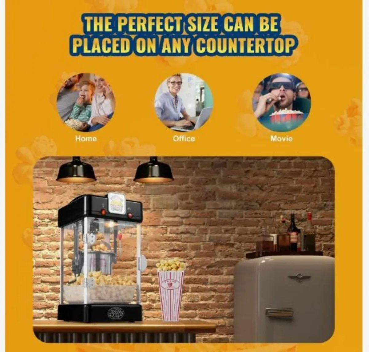Popcorn Maker, 300W Popcorn Popper Machine - Image 2